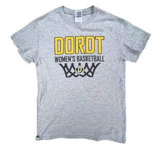 Dordt Womens Basketball T Shirt Gray Short Sleeve Graphic Tee‎ largr